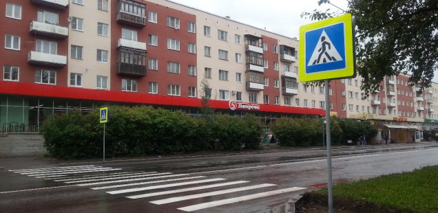 На Большой Московской появился новый пешеходный переход